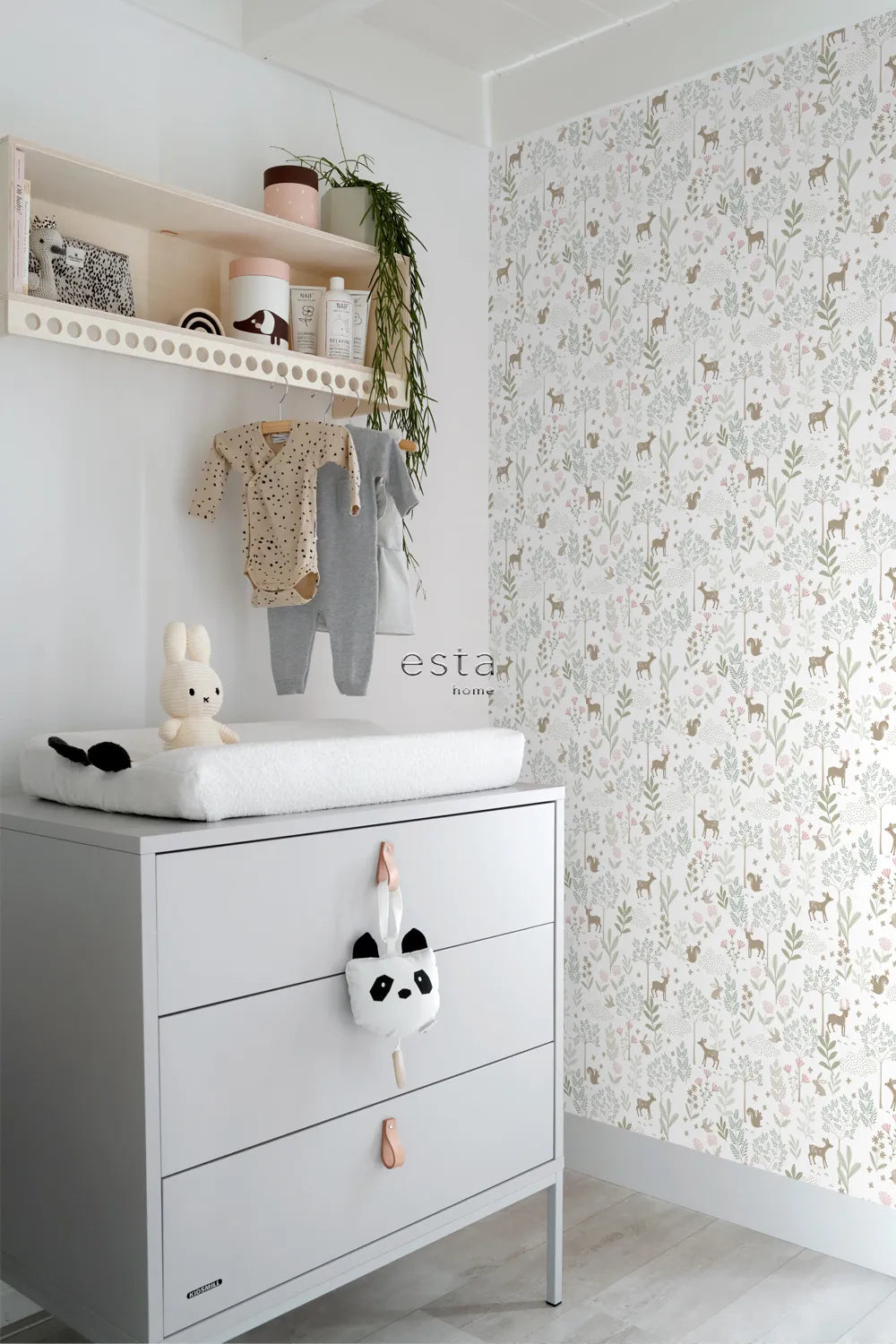 To The Moon and Back - Forest Friends kids wallpaper ESTAhome