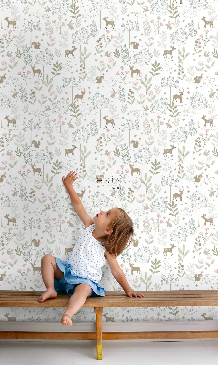 To The Moon and Back - Forest Friends kids wallpaper ESTAhome