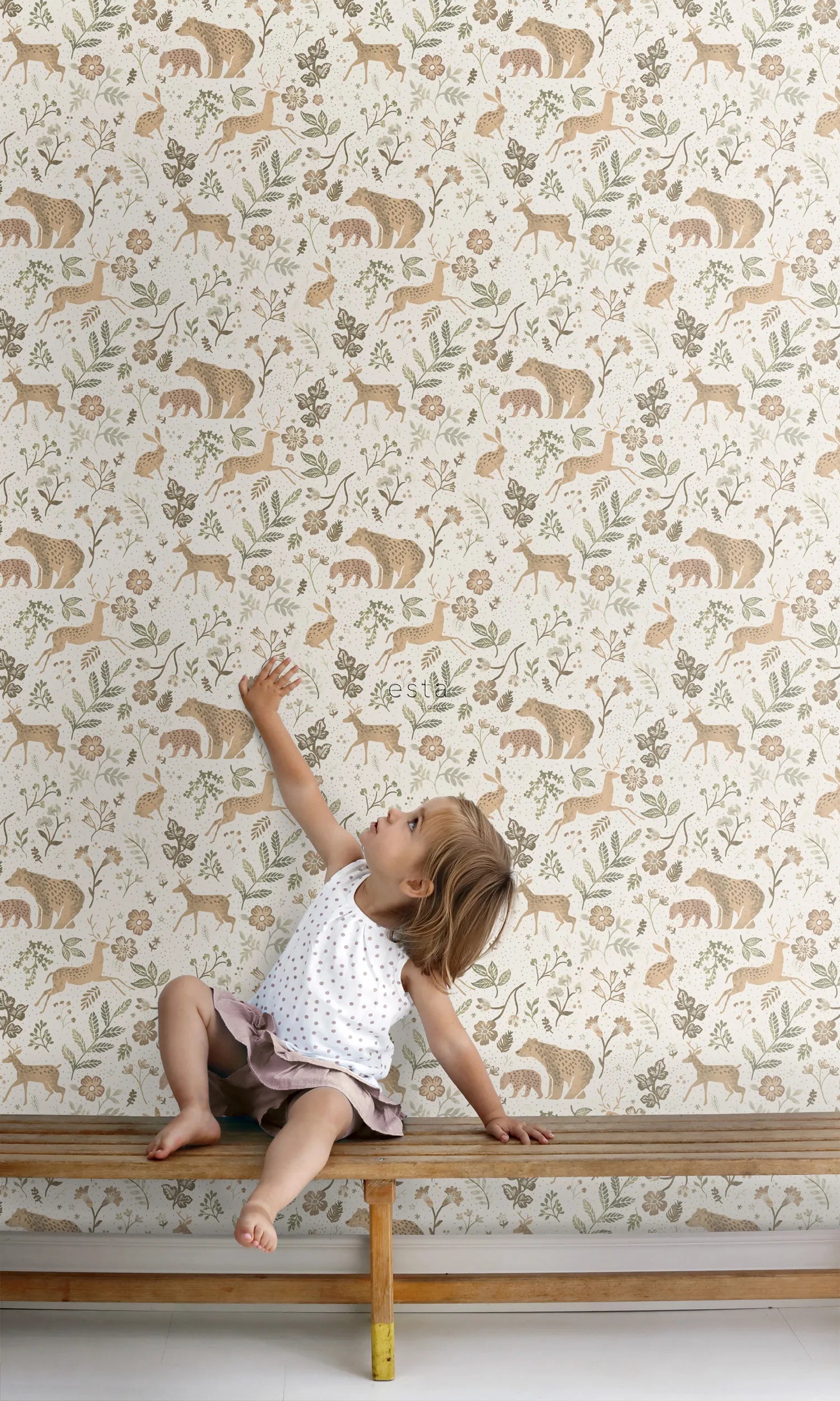 To The Moon and Back - Tiny Explorer kids wallpaper ESTAhome