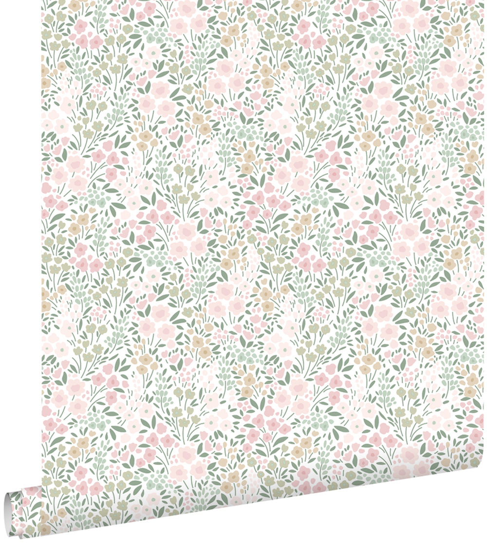 Vintage Flowers - Petit Garden botanical wallpaper Esta    