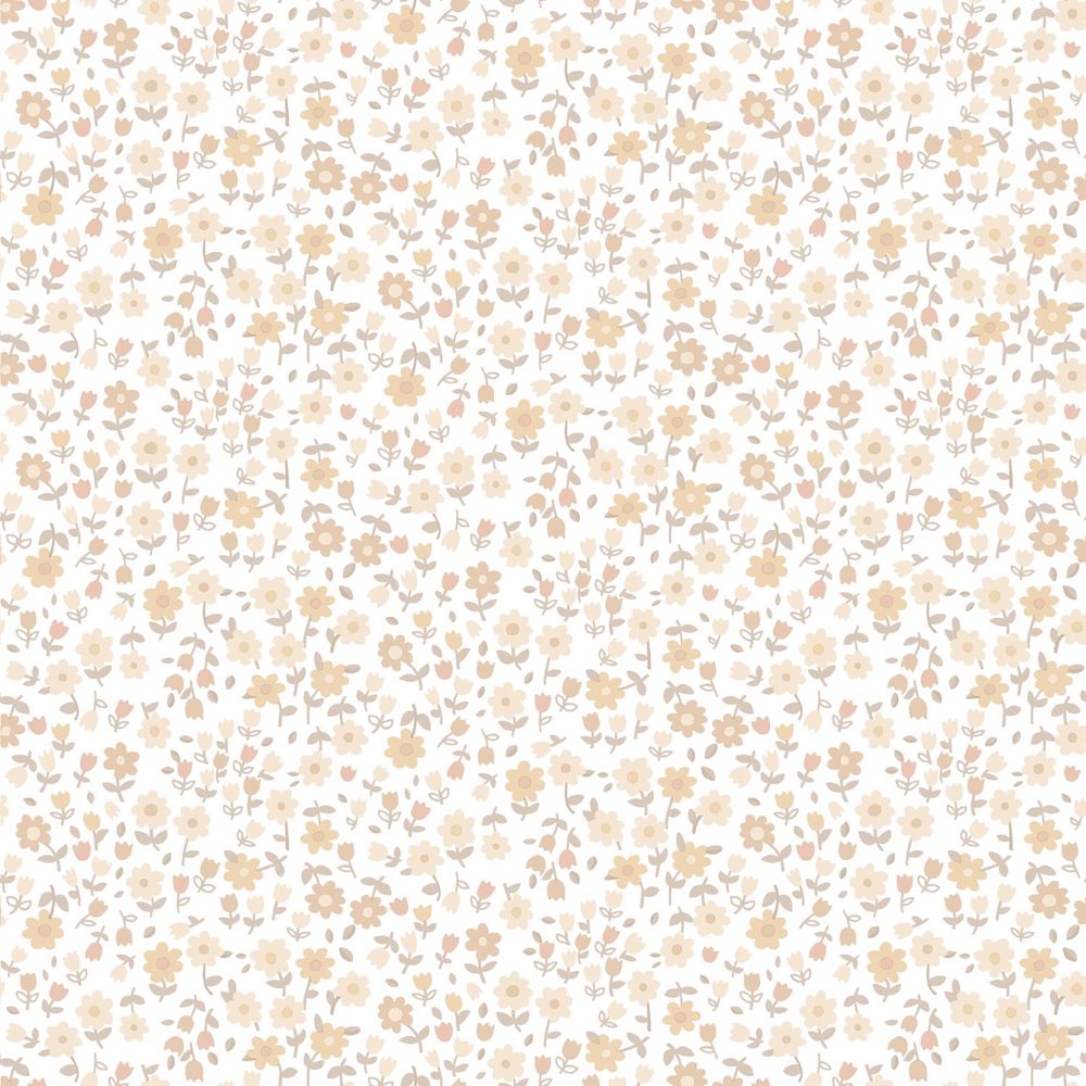 Vintage Flowers - Petit Flowers botanical wallpaper Esta Roll Yellow  139578