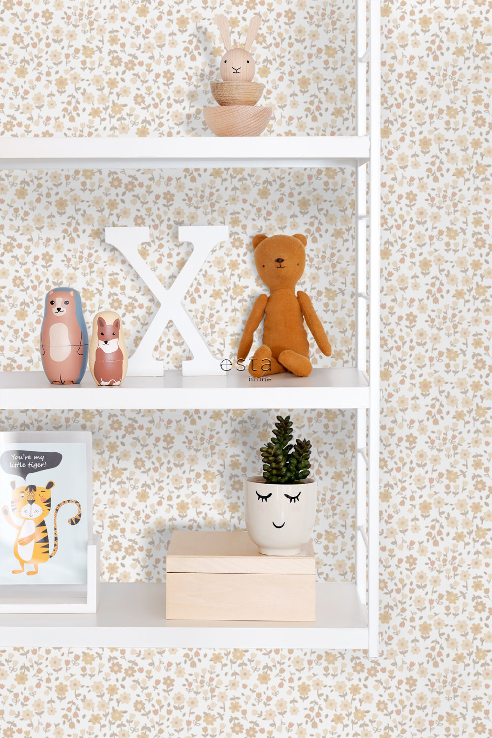 Vintage Flowers - Petit Flowers botanical wallpaper Esta    