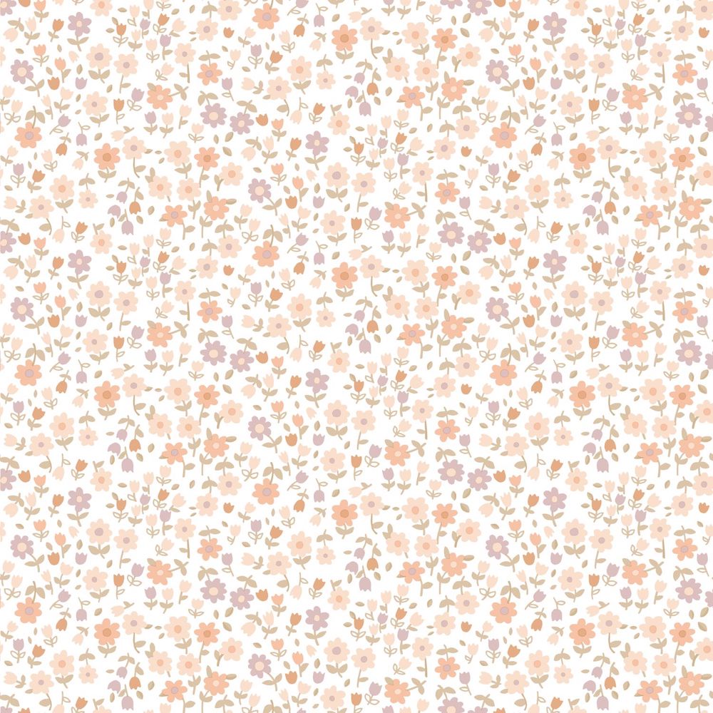 Vintage Flowers - Petit Flowers botanical wallpaper Esta Sample Pink  139579-S