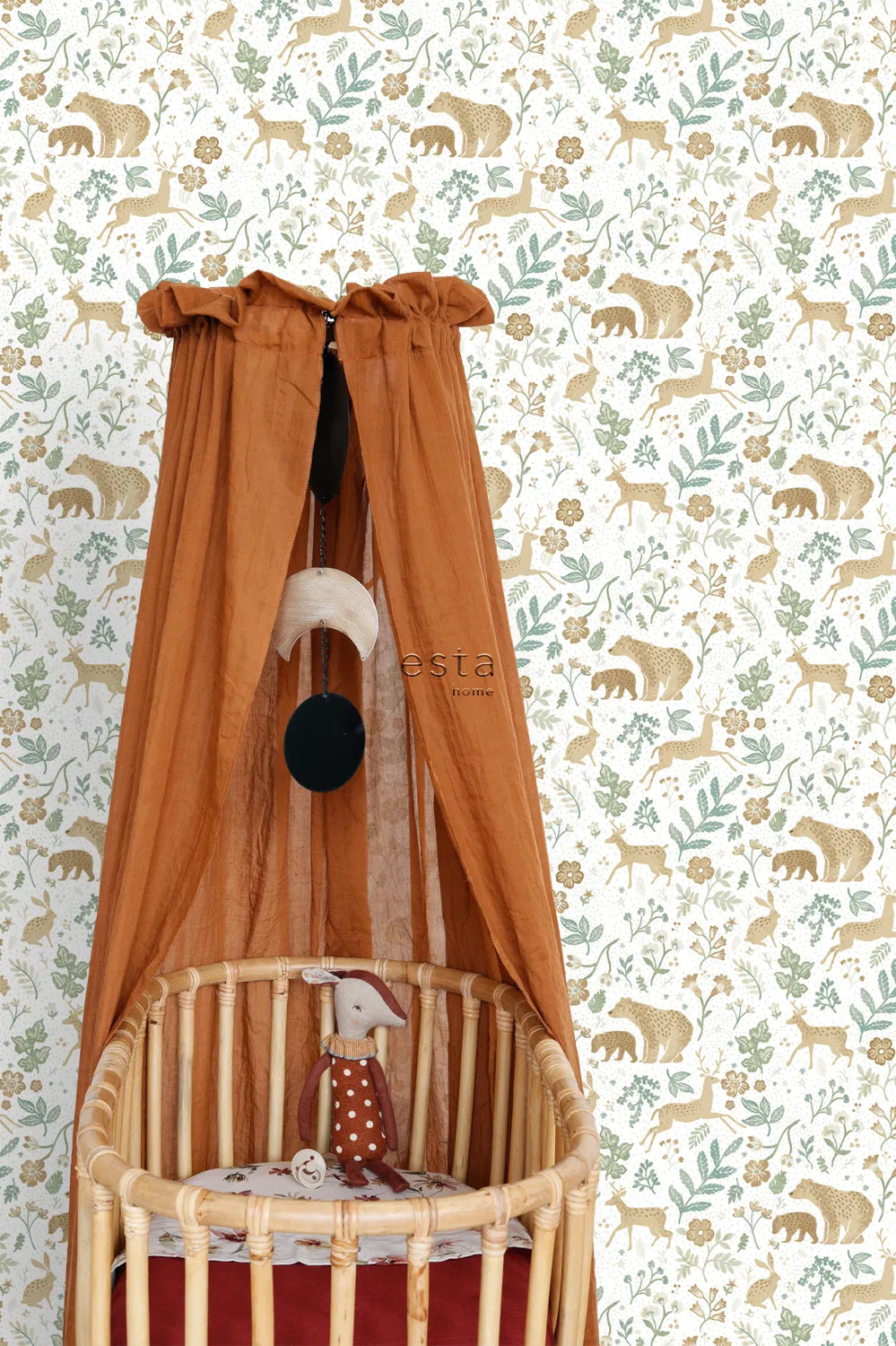 To The Moon and Back - Tiny Explorer kids wallpaper ESTAhome
