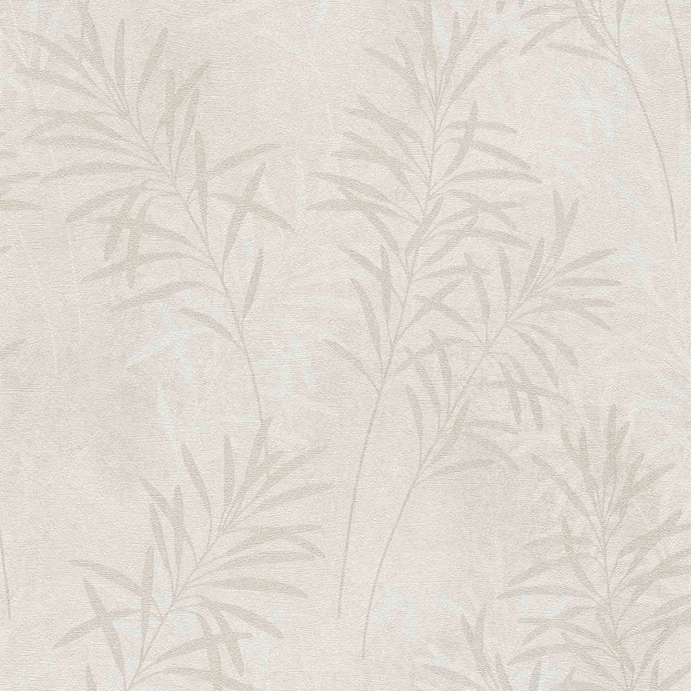 Terra - Opulent Grasslands botanical wallpaper AS Creation Roll Light Silver  389196