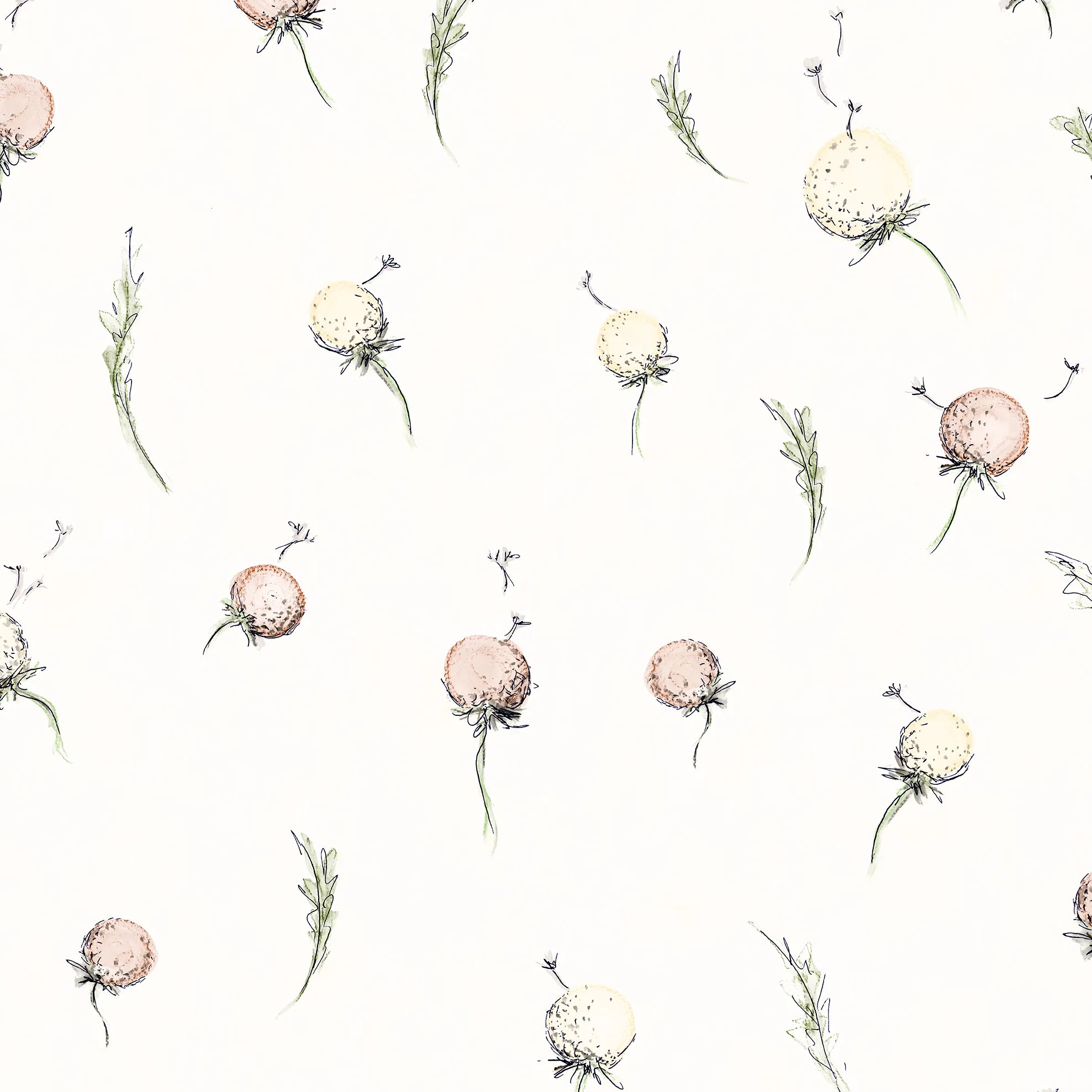 Happy Inner Child - Dandelion kids wallpaper Hohenberger Roll Cream 27560