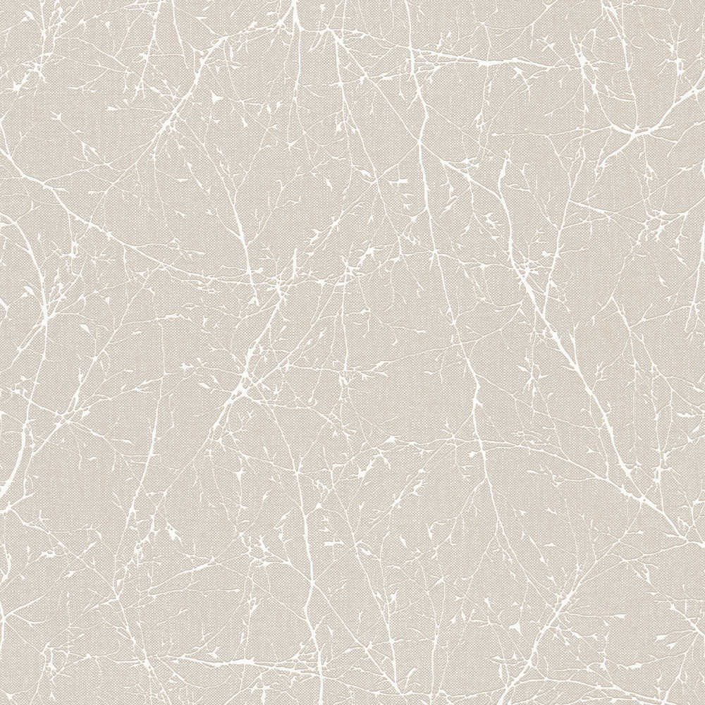 Terra - Metallic Branches botanical wallpaper AS Creation Roll Beige  305074