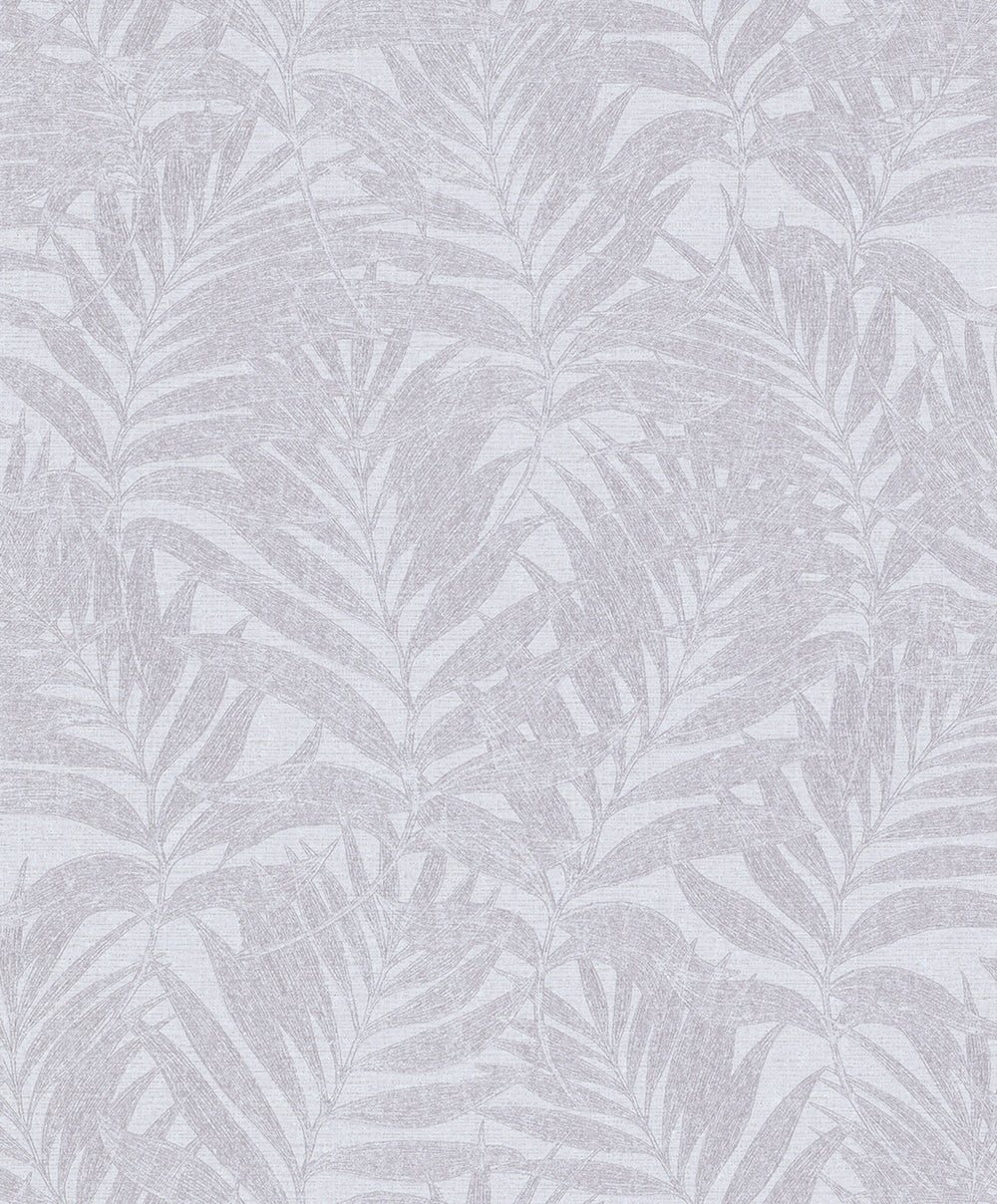 Habitat - Leaves botanical wallpaper Marburg Roll Lilac-Grey  34006
