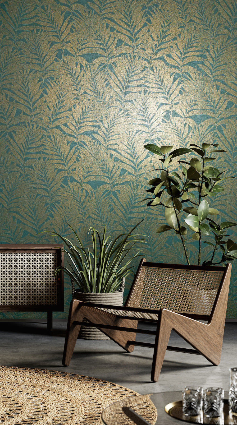 Habitat - Leaves botanical wallpaper Marburg    