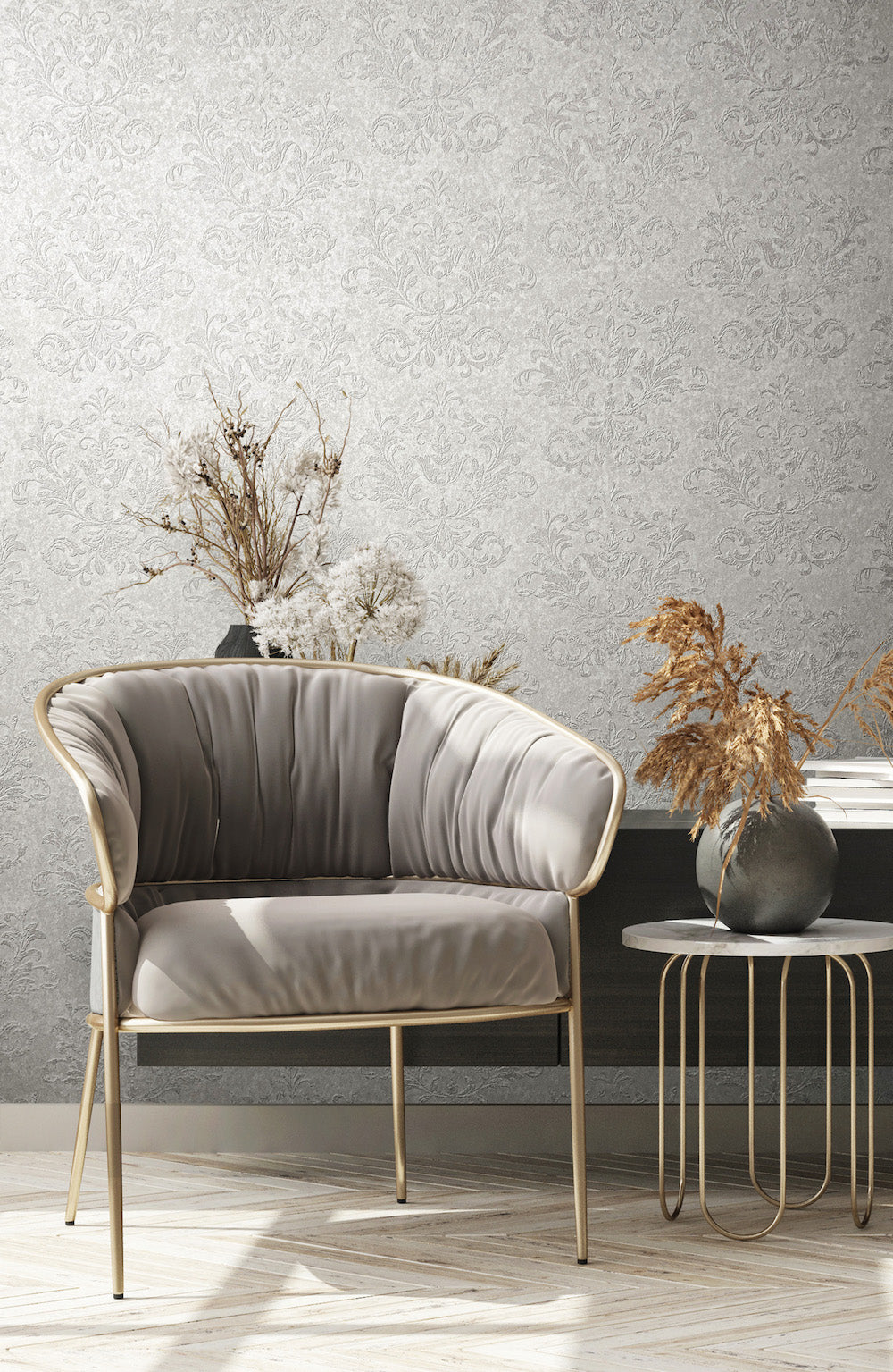 Habitat - Baroque Motif damask wallpaper Marburg    