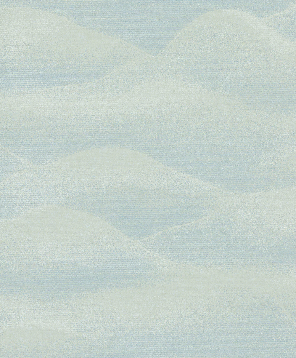 Habitat - Waves geometric wallpaper Marburg Roll Green  34019