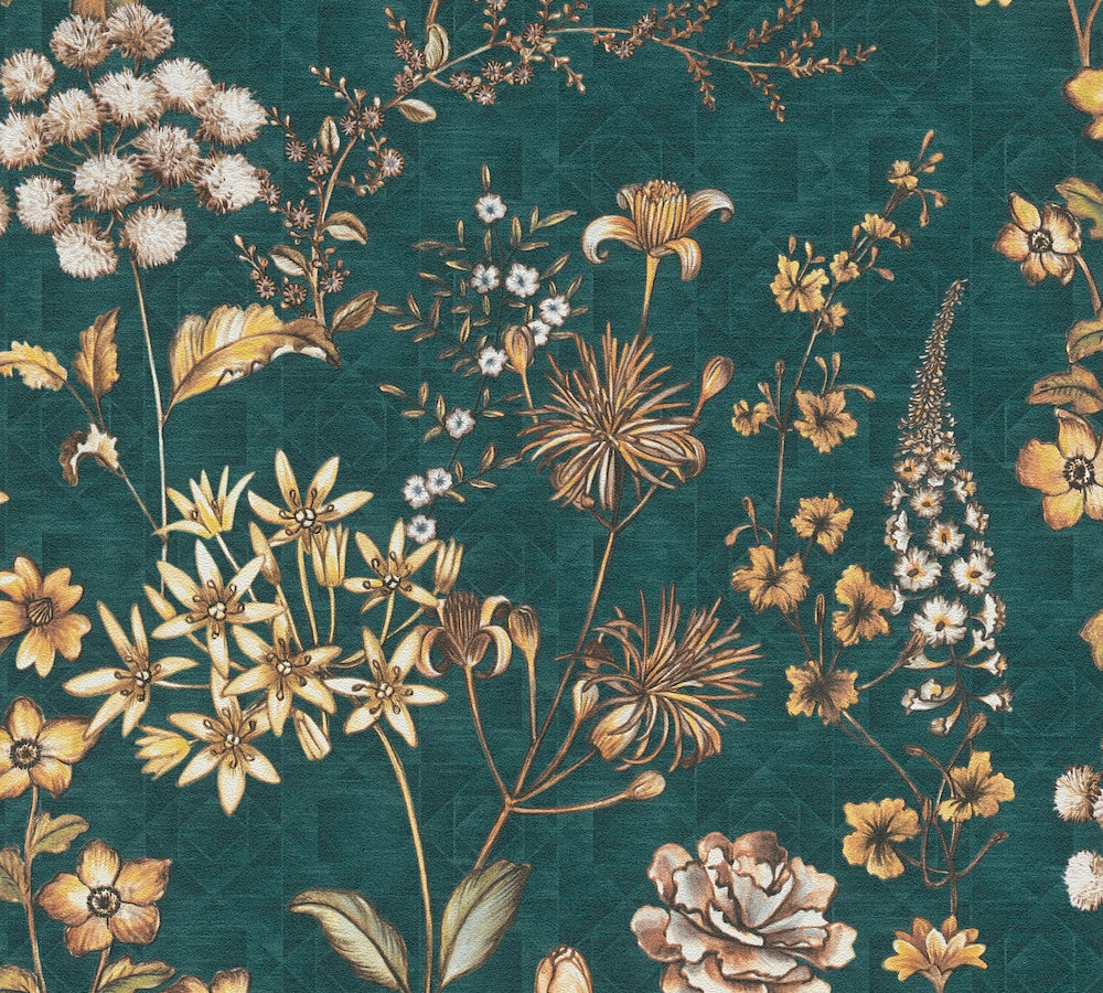 Metropolitan Stories 3 - Stockholm Floral botanical wallpaper AS Creation Roll Green  391174