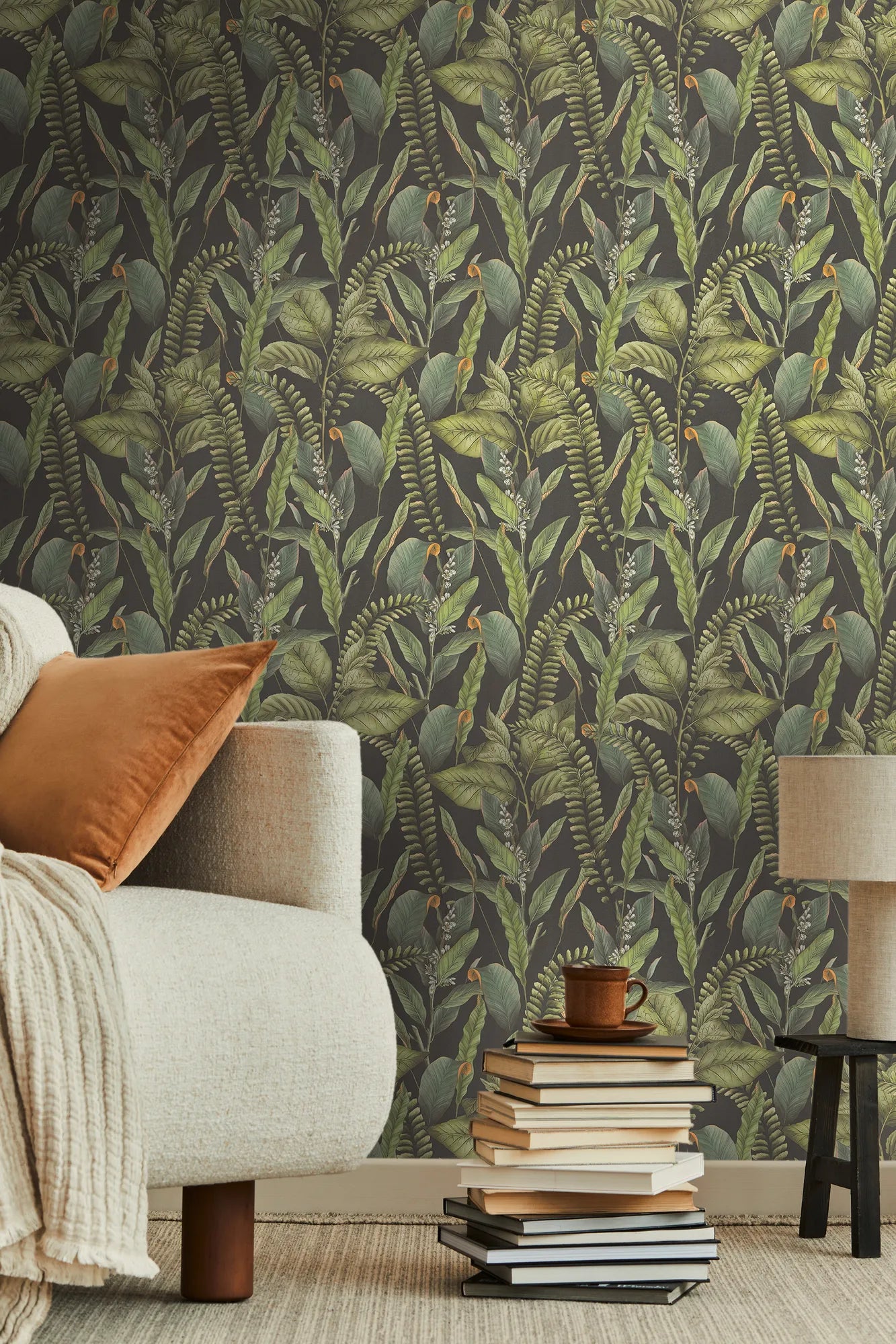 Drawn Into Nature - Foliage botanical wallpaper AS Creation