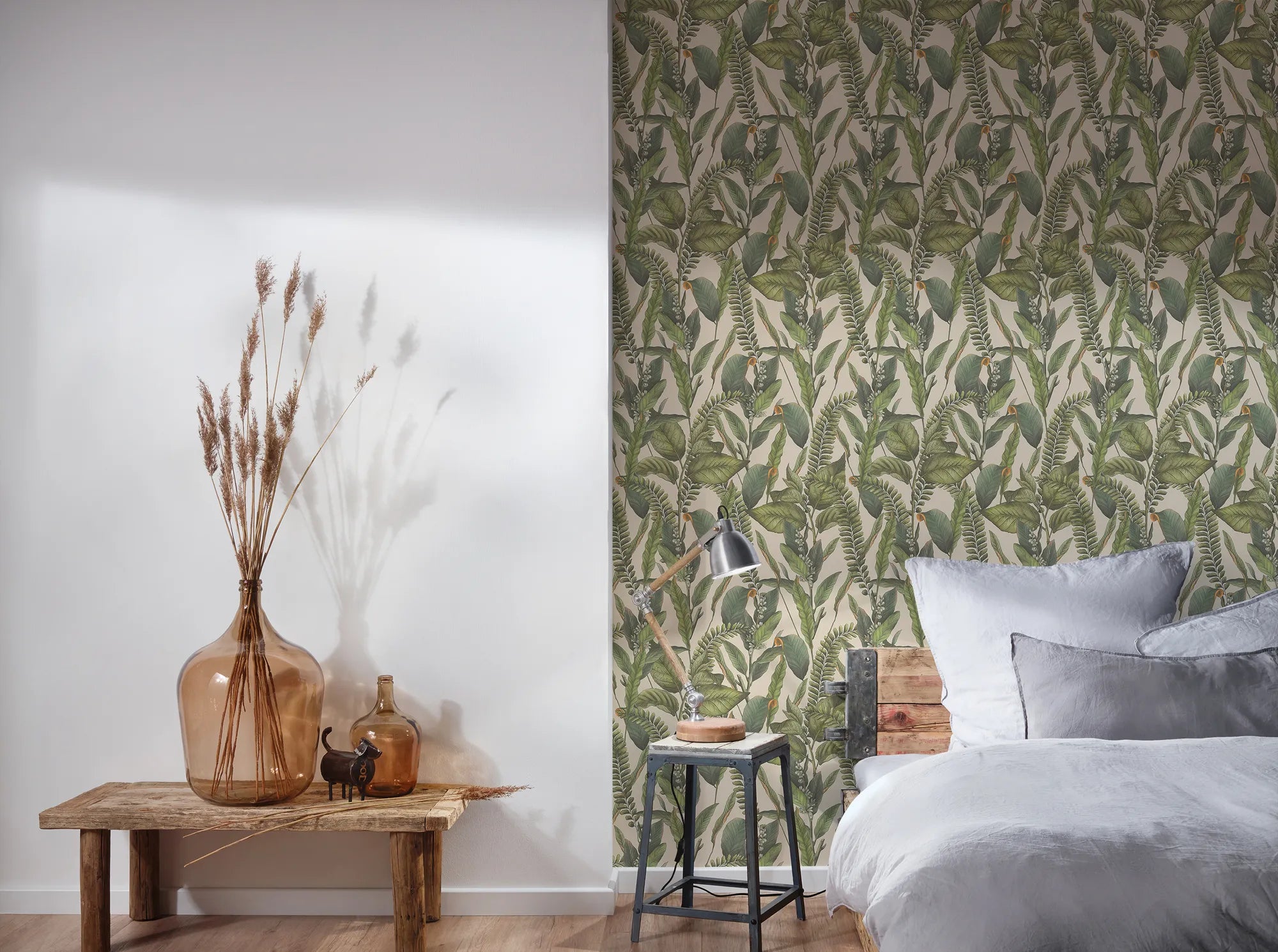 Drawn Into Nature - Foliage botanical wallpaper AS Creation