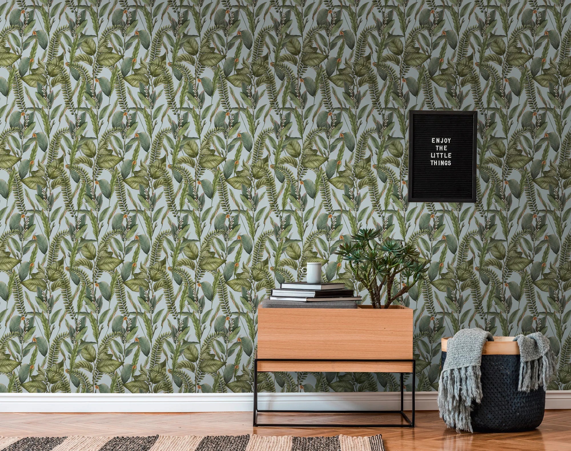 Drawn Into Nature - Foliage botanical wallpaper AS Creation