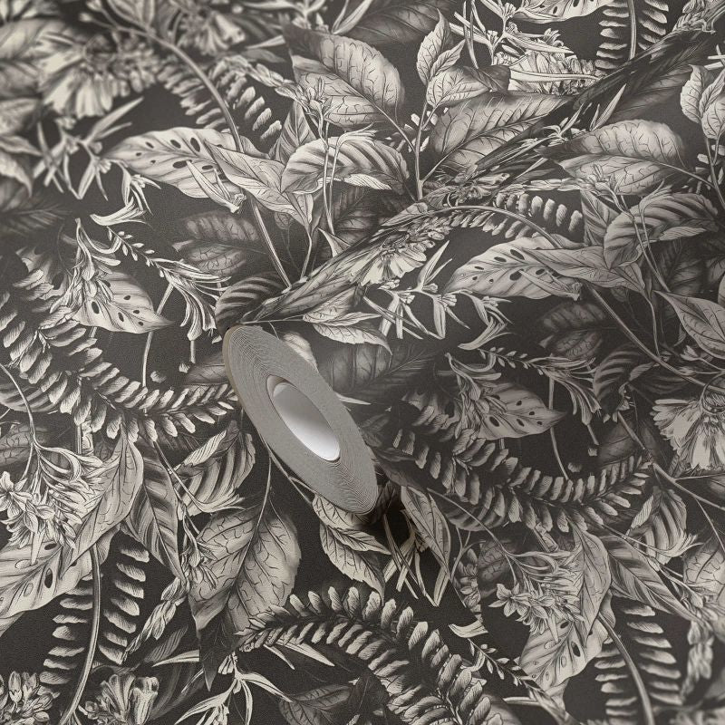 Drawn Into Nature - Dancing Nature botanical wallpaper AS Creation