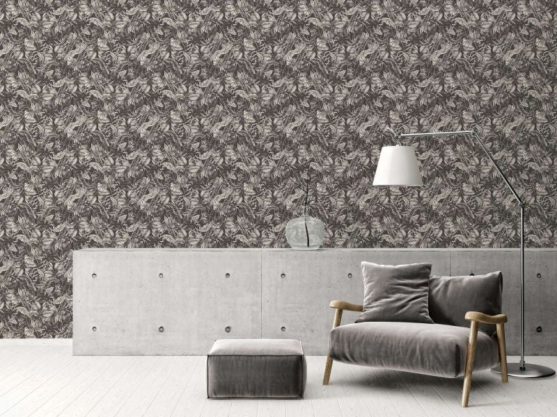 Drawn Into Nature - Dancing Nature botanical wallpaper AS Creation