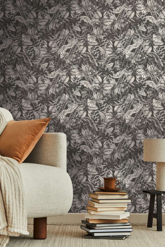 Drawn Into Nature - Dancing Nature botanical wallpaper AS Creation
