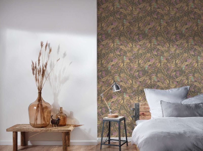 Drawn Into Nature - Dancing Nature botanical wallpaper AS Creation