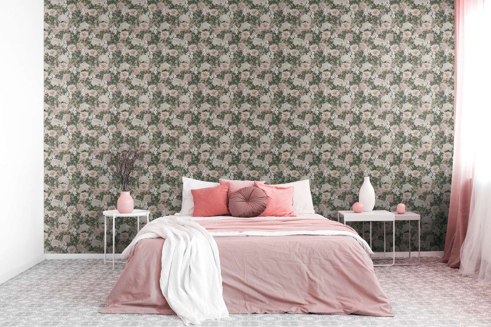Drawn Into Nature - Flower Poetry botanical wallpaper AS Creation