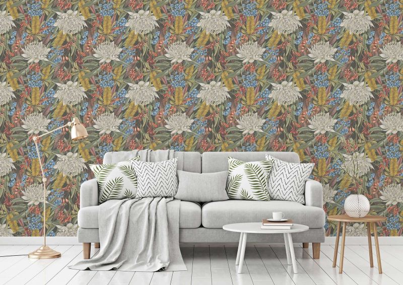 Drawn Into Nature - Flower Power botanical wallpaper AS Creation