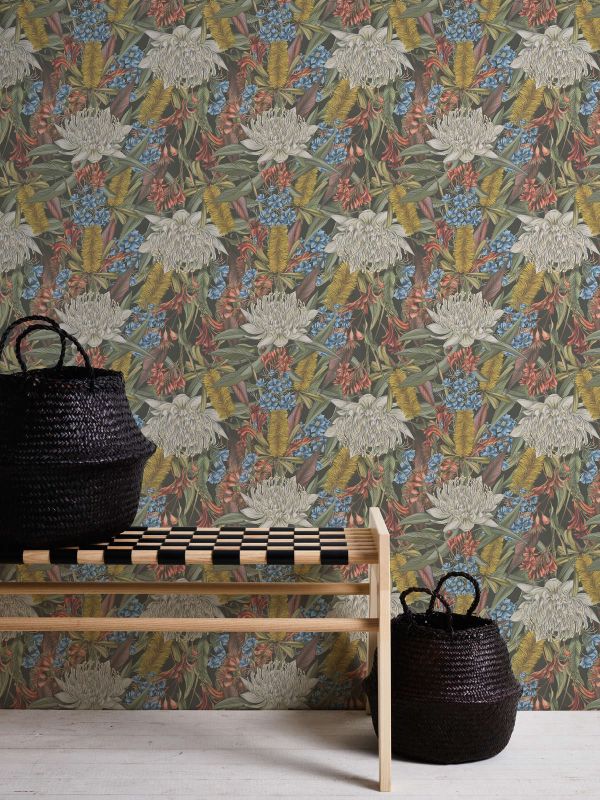 Drawn Into Nature - Flower Power botanical wallpaper AS Creation