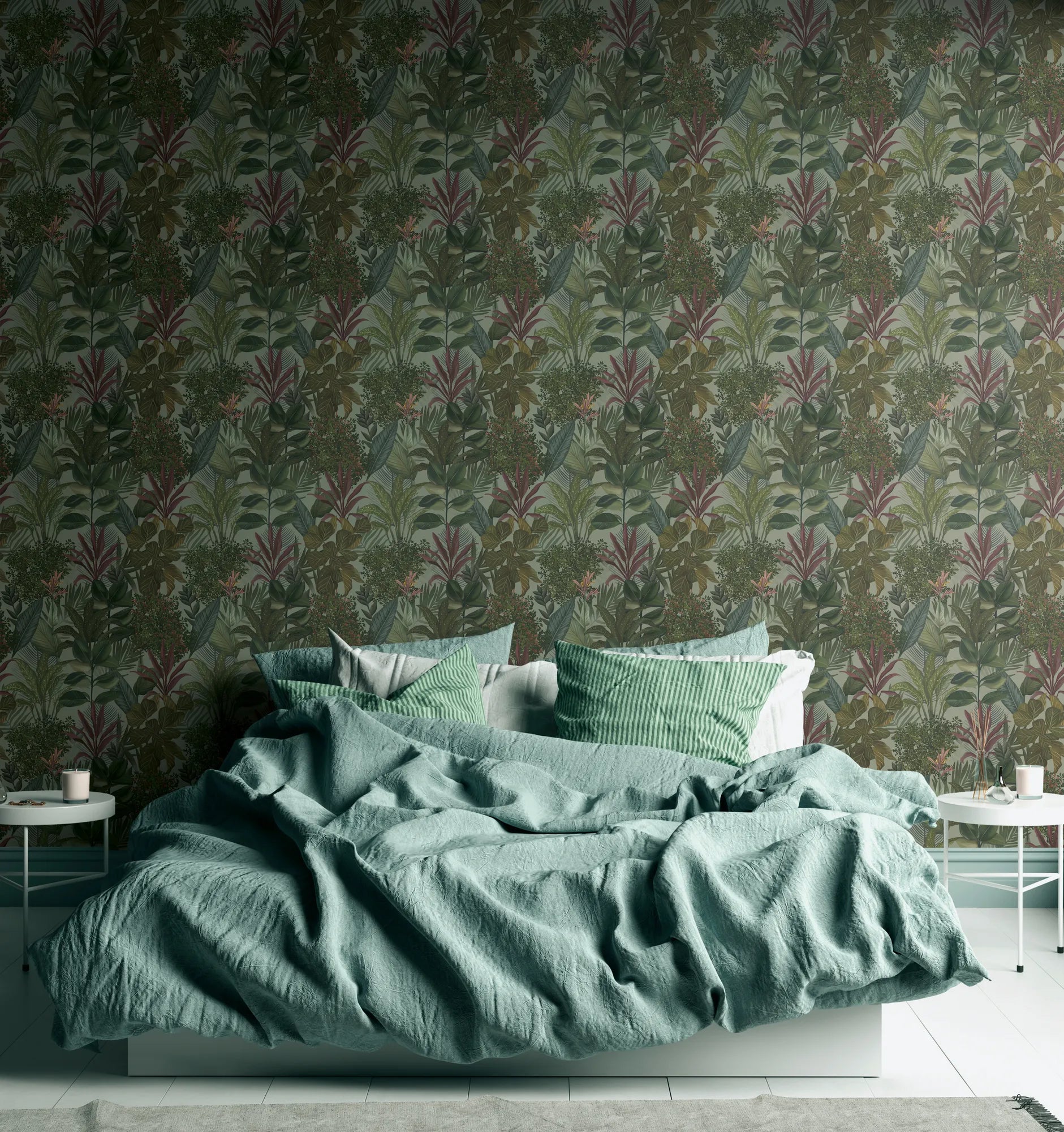 Drawn Into Nature - Mystery Jungle botanical wallpaper AS Creation