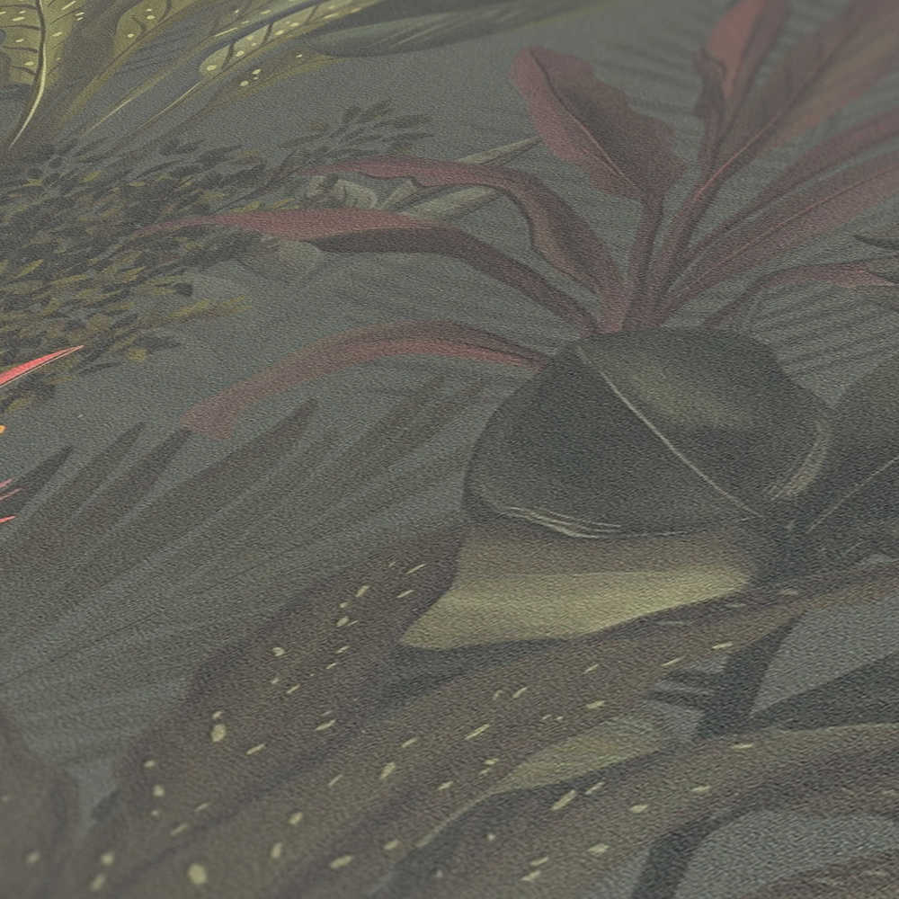 Drawn Into Nature - Mystery Jungle botanical wallpaper AS Creation    