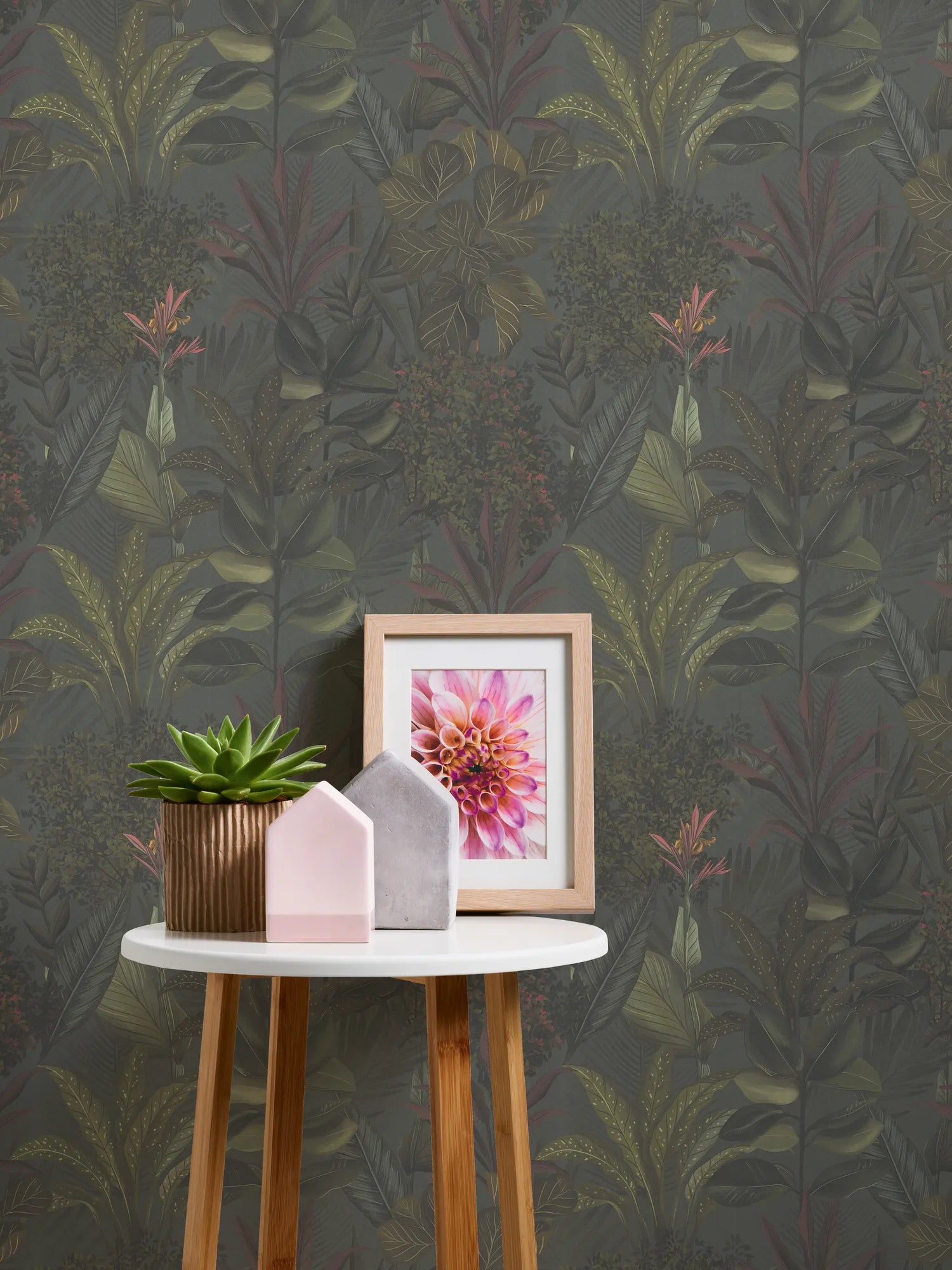 Drawn Into Nature - Mystery Jungle botanical wallpaper AS Creation