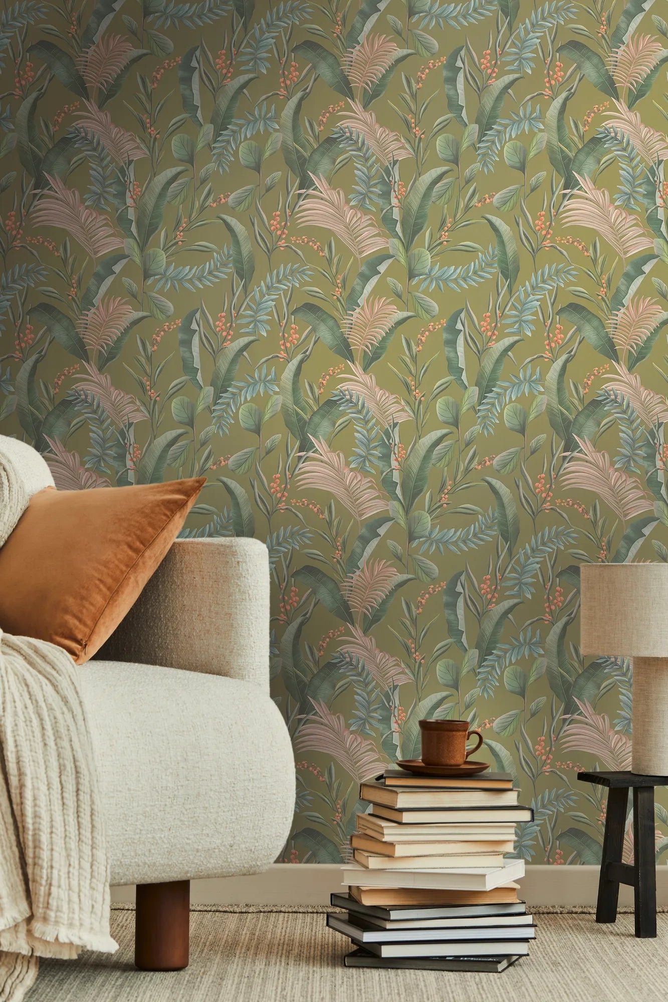 Drawn Into Nature - Jungle botanical wallpaper AS Creation