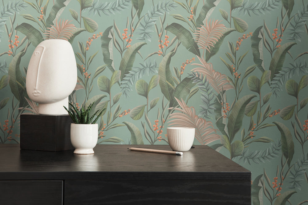 Drawn Into Nature - Jungle botanical wallpaper AS Creation    