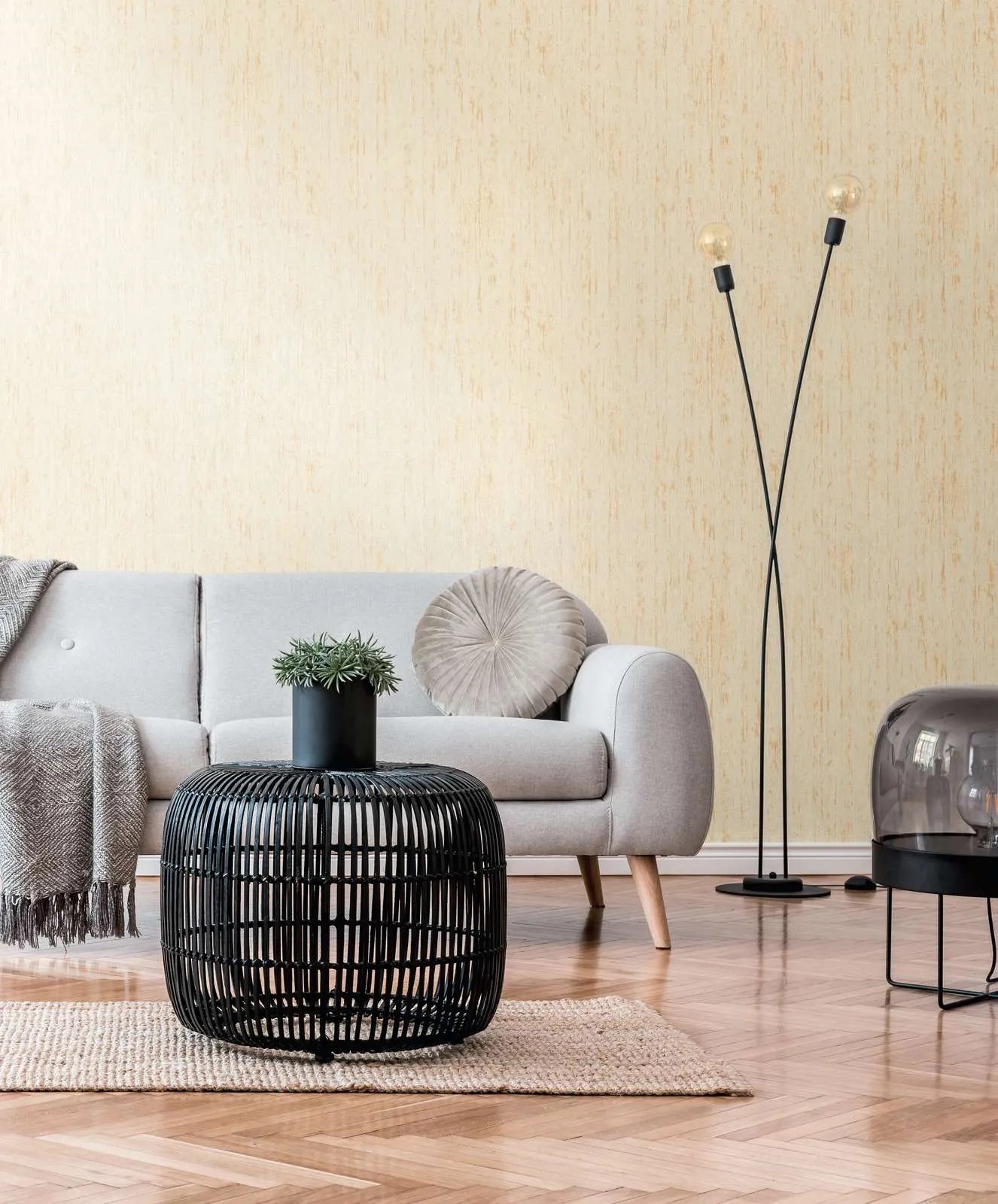 Smart Surfaces - Patina plain wallpaper AS Creation