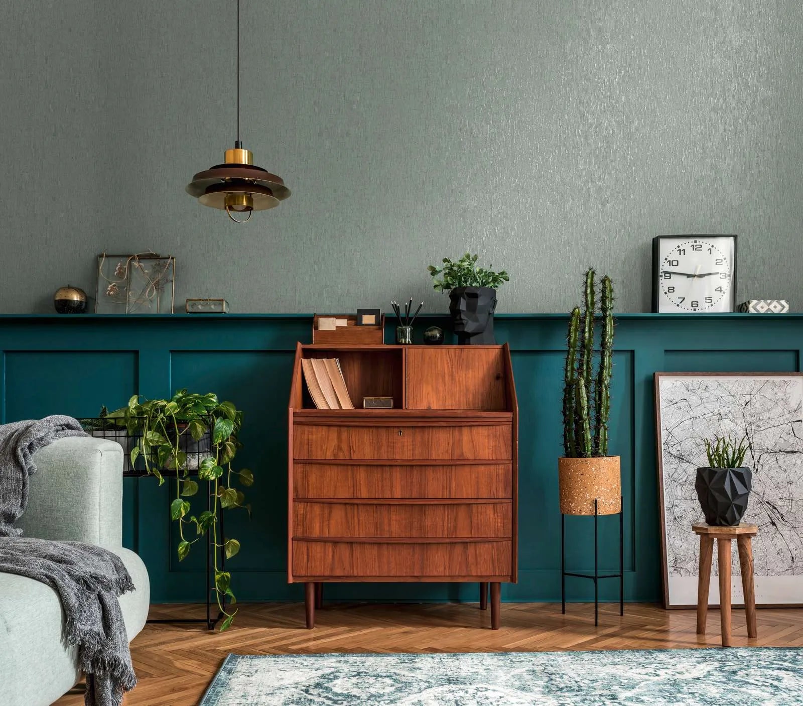 Smart Surfaces - Heartwood plain wallpaper AS Creation