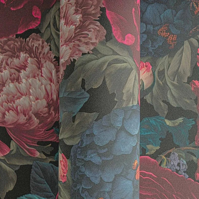 Michalsky 6 - Midnight Petal botanical wallpaper AS Creation