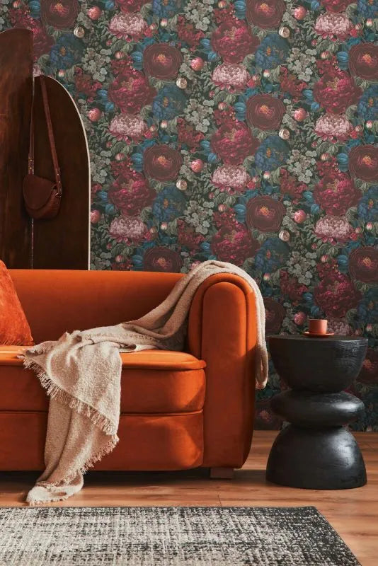 Michalsky 6 - Midnight Petal botanical wallpaper AS Creation
