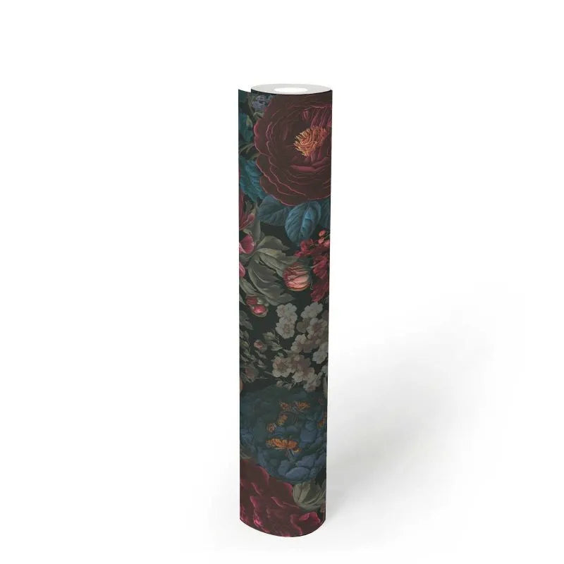 Michalsky 6 - Midnight Petal botanical wallpaper AS Creation