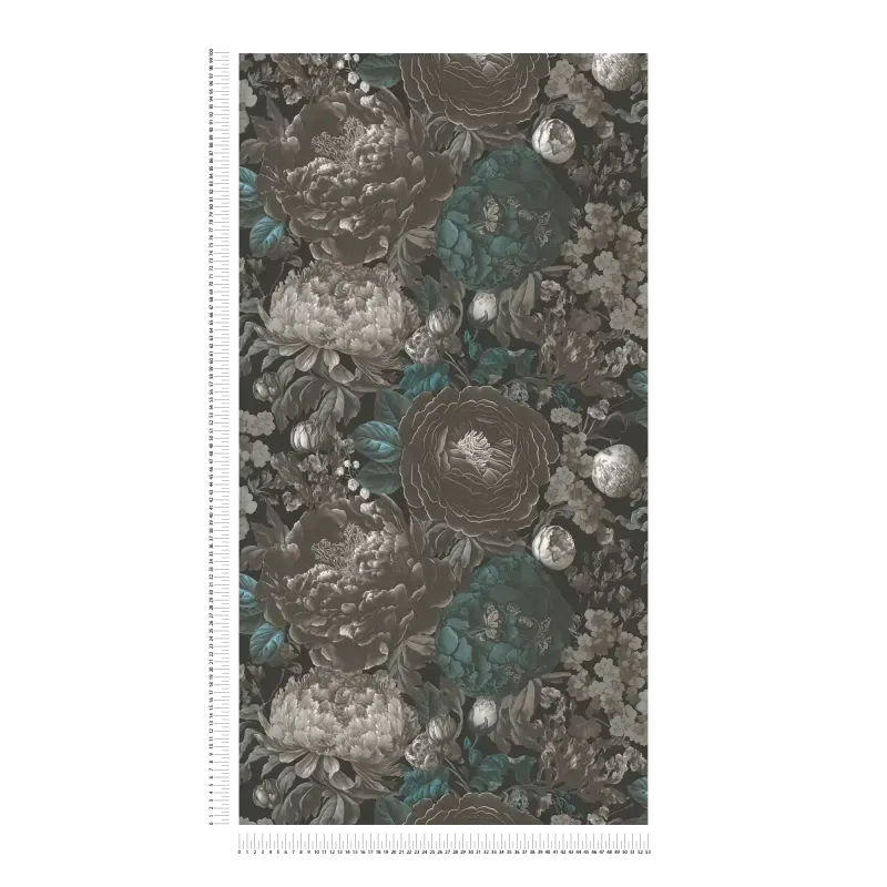 Michalsky 6 - Midnight Petal botanical wallpaper AS Creation