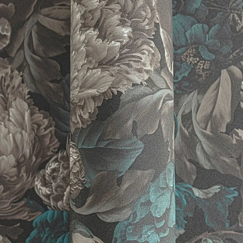 Michalsky 6 - Midnight Petal botanical wallpaper AS Creation