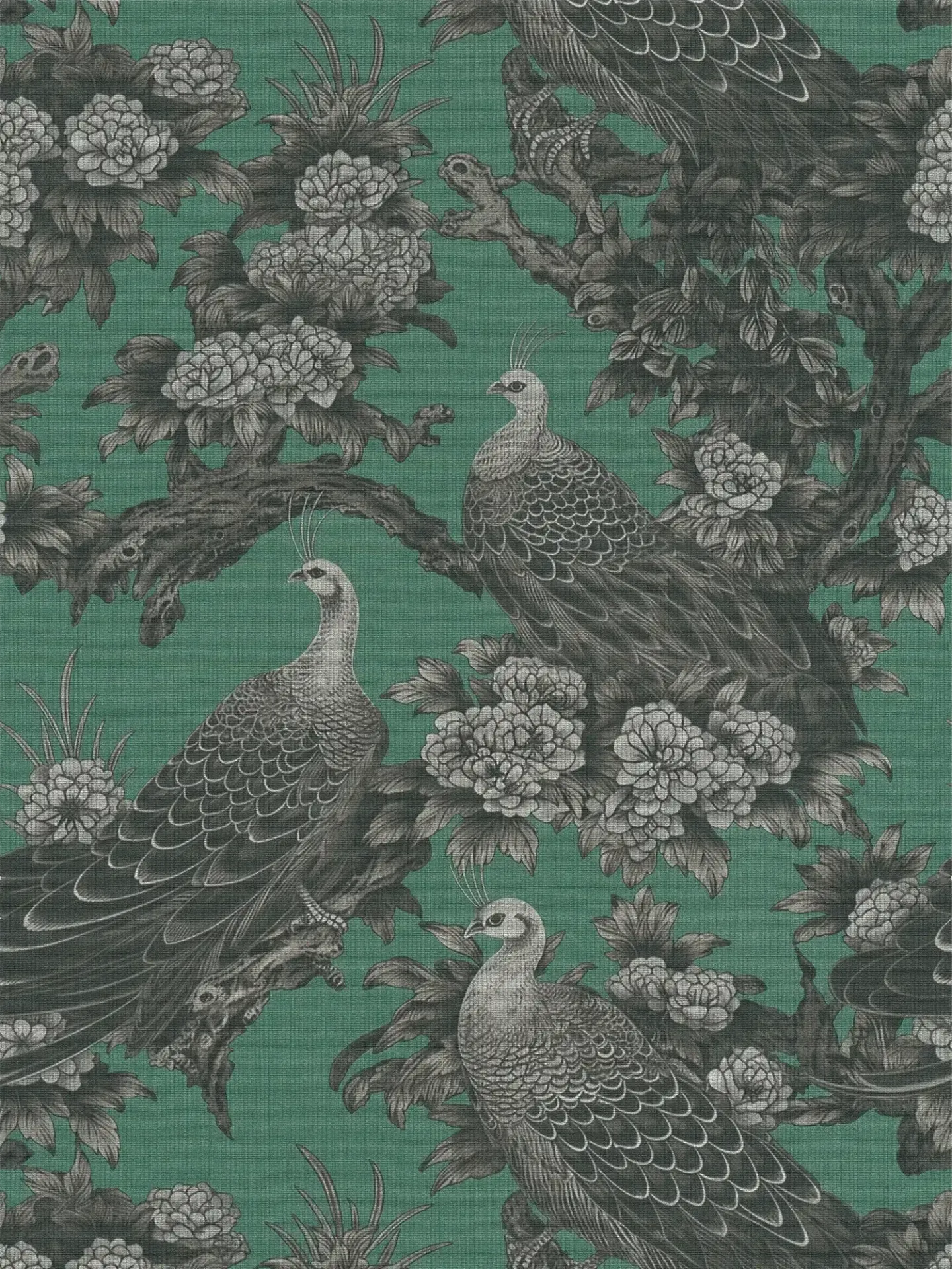 Michalsky 6 - Aviary art deco wallpaper AS Creation Roll Green 399822