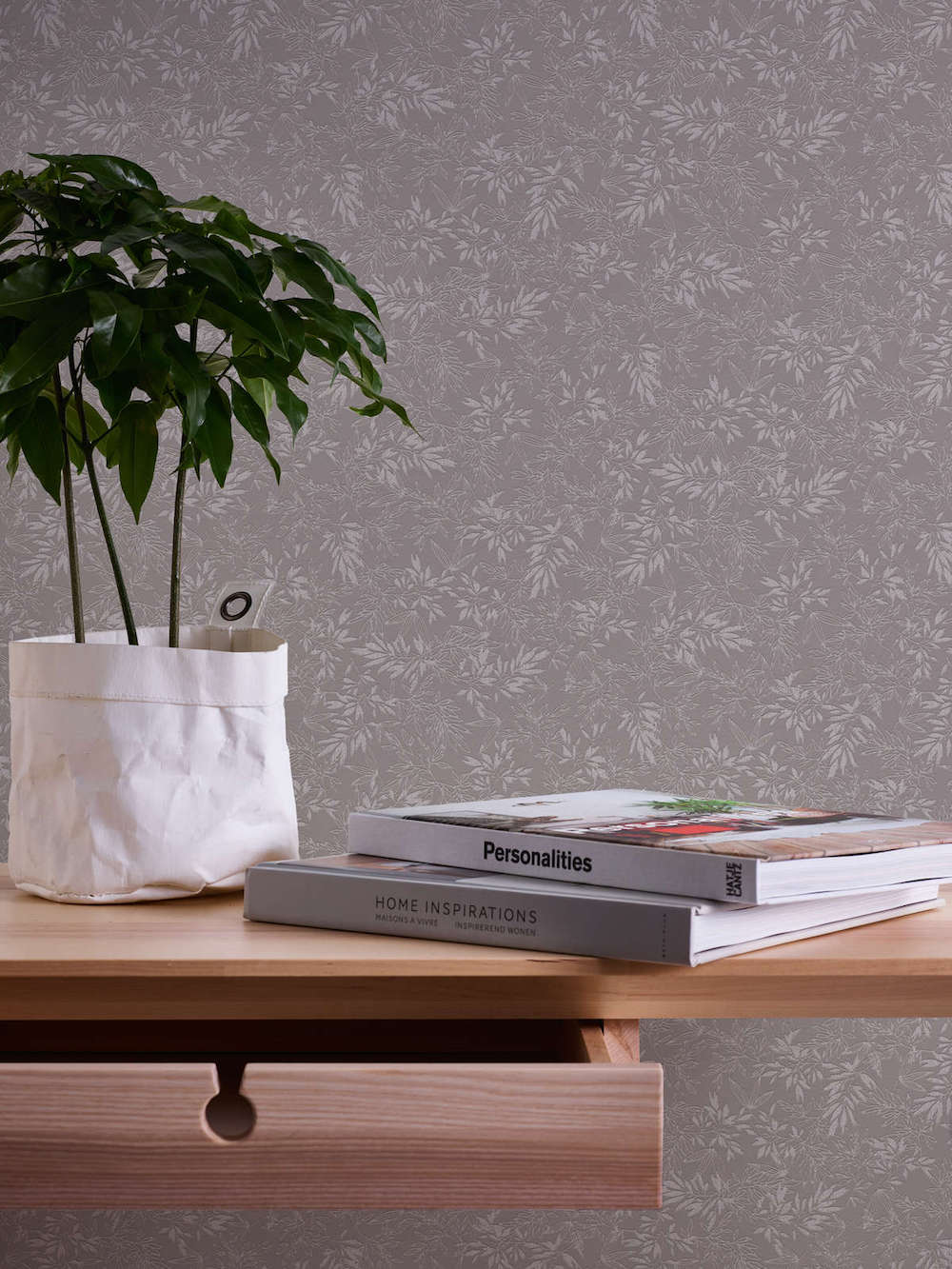 Attractive 2 - Delicate Leaves botanical wallpaper AS Creation    