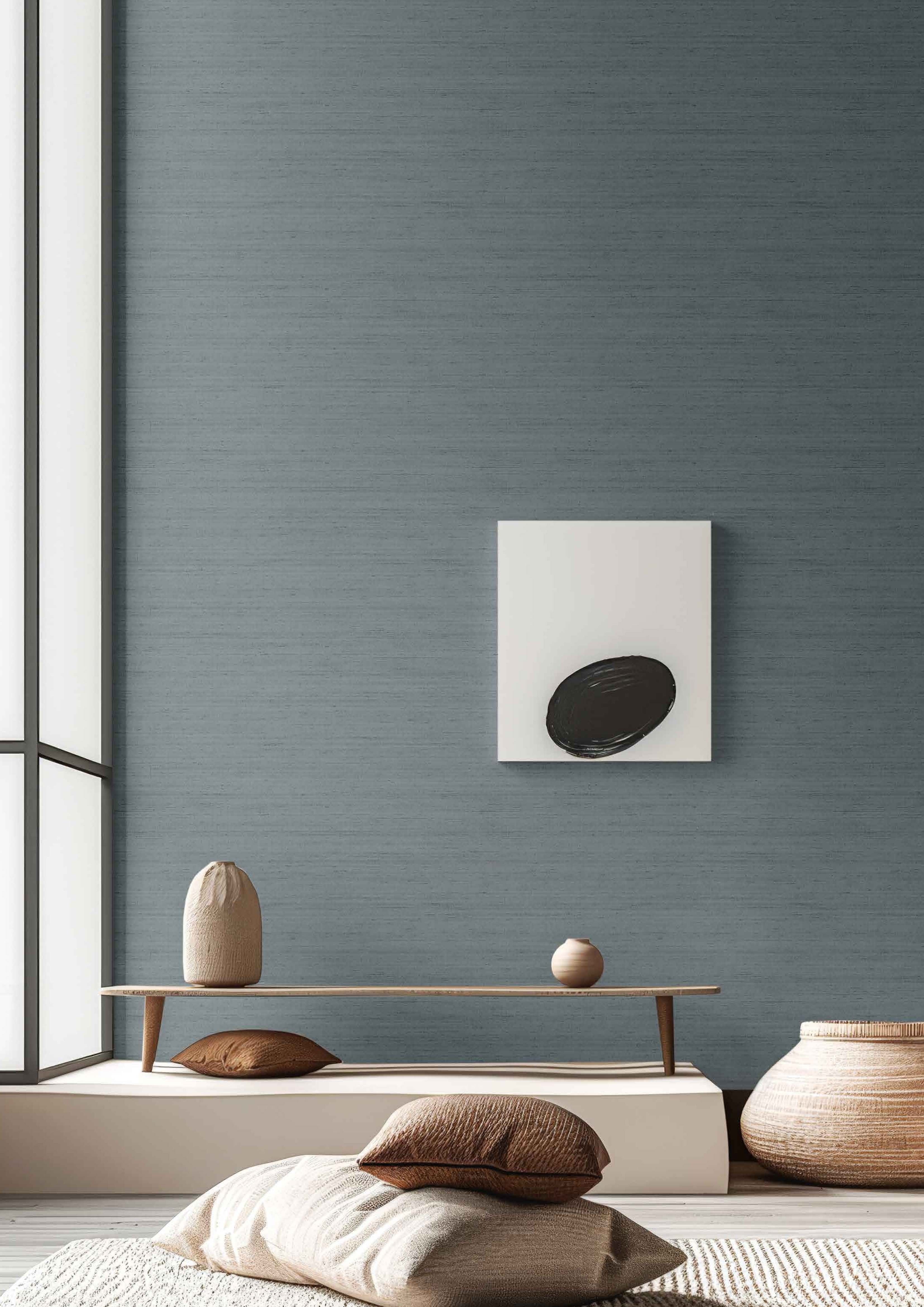 Aura - Shantung textile wallpaper Parato