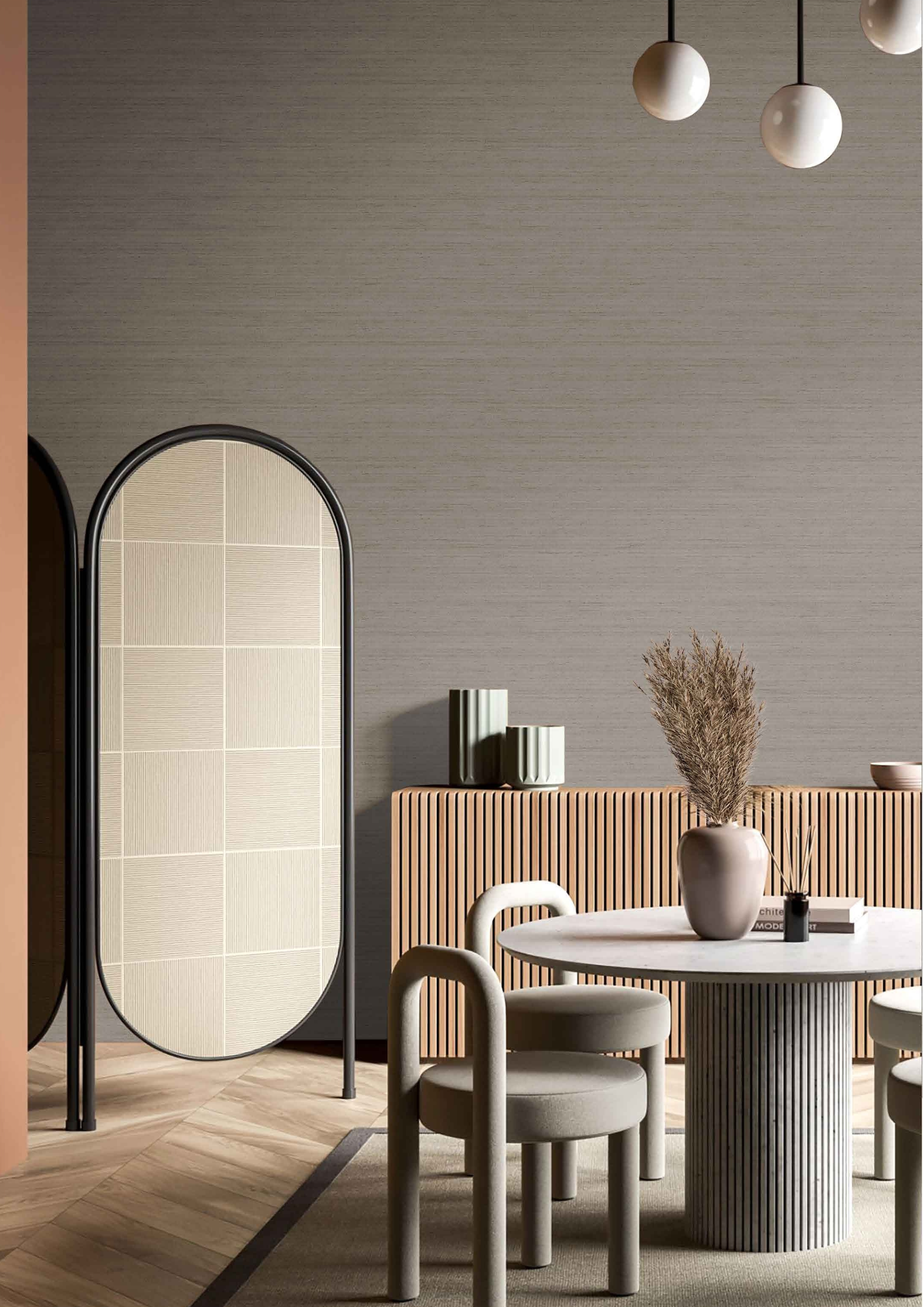 Aura - Shantung textile wallpaper Parato