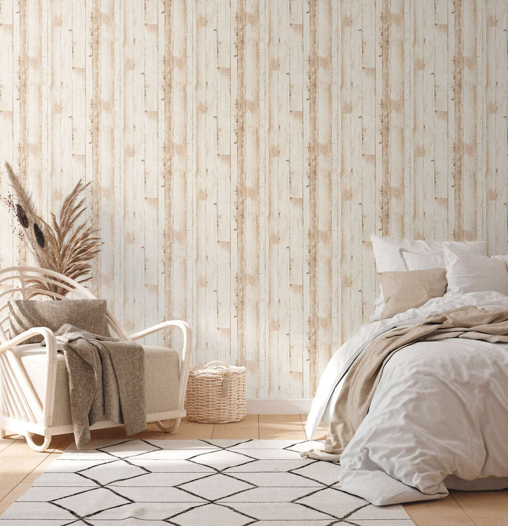 Natural Living - Old Wood Planks industrial wallpaper AS Creation    