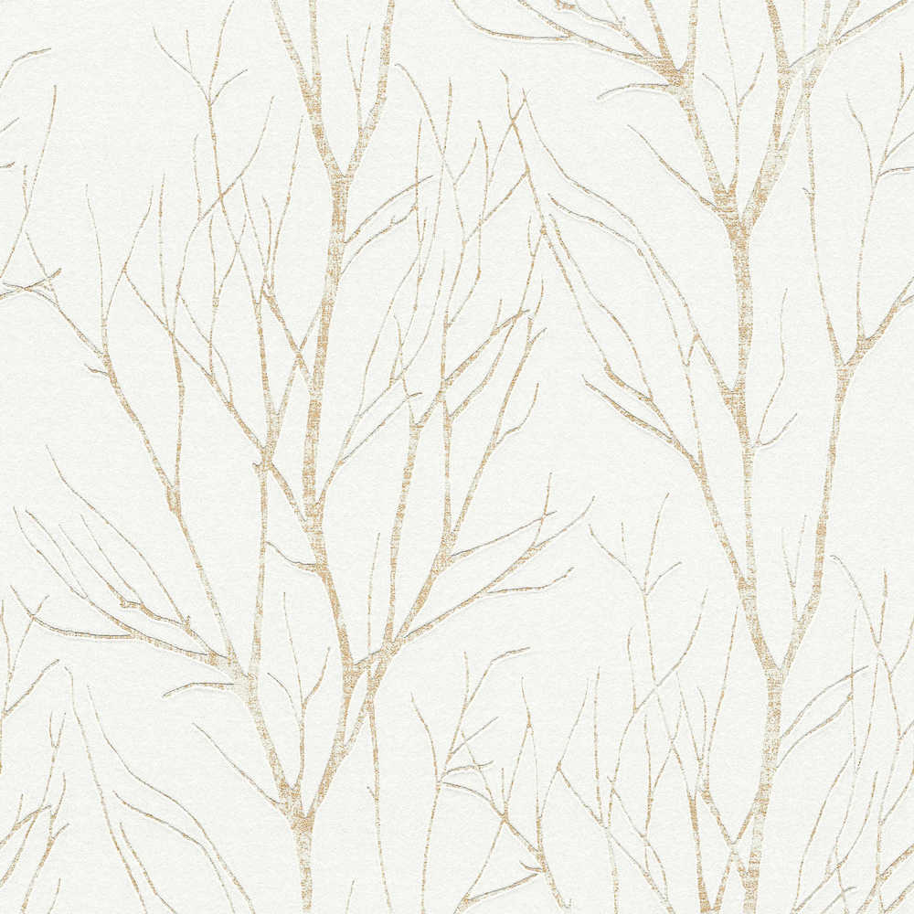 Attractive 2 - Tree Motif botanical wallpaper AS Creation Roll Light Beige  372603