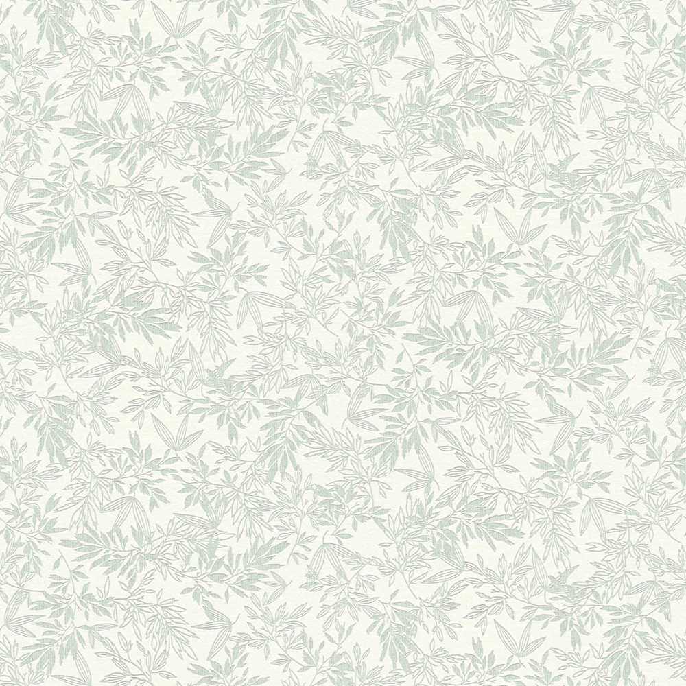 Attractive 2 - Delicate Leaves botanical wallpaper AS Creation Roll Light Green  390282