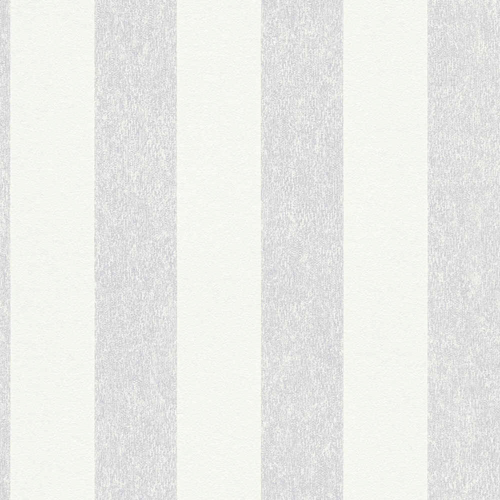 Attractive 2 - Broad Stripe stripe wallpaper AS Creation Roll Light Grey  390291