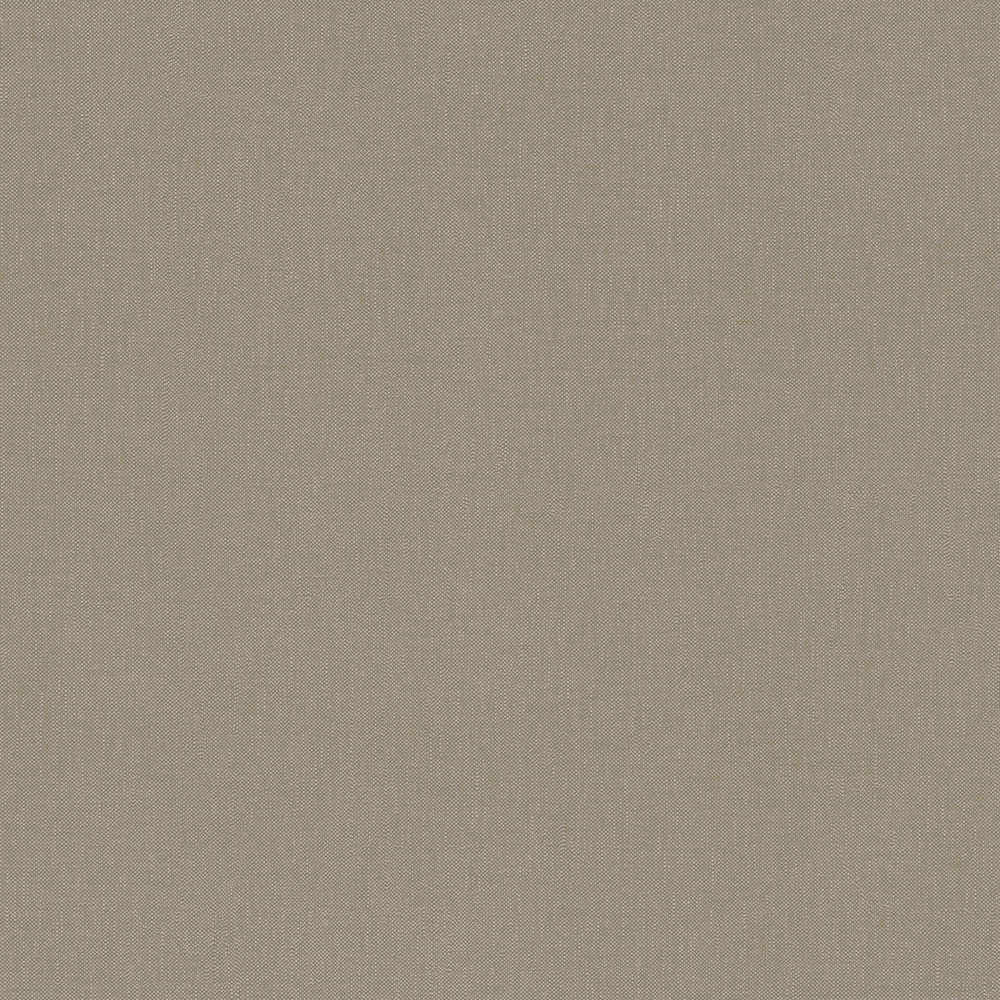 Terra - Fabric Look plain wallpaper AS Creation Roll Dark Taupe  385123