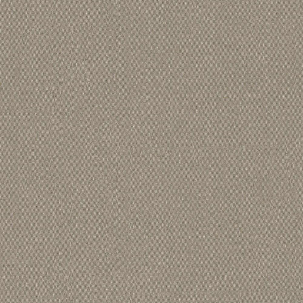 Terra - Fabric Look plain wallpaper AS Creation Roll Dark Taupe  385123