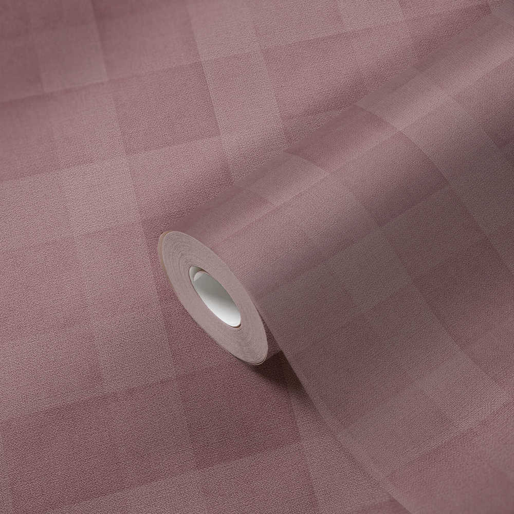 Natural Living - Cosy Check geometric wallpaper AS Creation    
