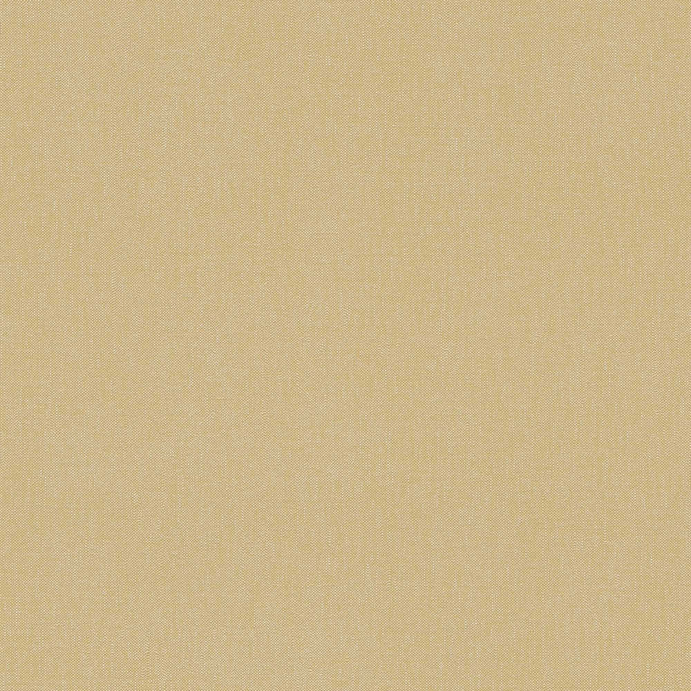 Terra - Fabric Look plain wallpaper AS Creation Roll Yellow  385147